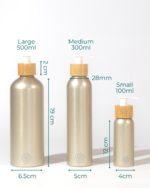 Minimalist refillable soap dispenser set 100ml-300ml-and-500ml