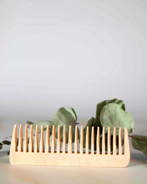 handmade natural wood comb