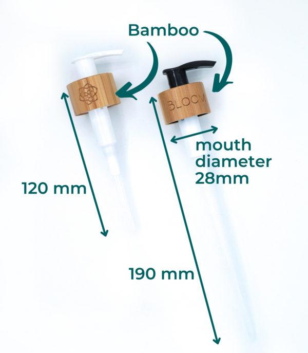 pompe en bambou pour bouteilles BLOOM