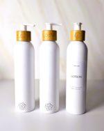 Soap dispenser set with x3 personalizable bottles