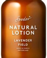 Vegan lavender lotion rich in vitamin E and D that regenerate and nourish your skin. Made with natural ingredients in Switzerland.