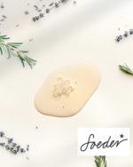 Natural soap for hands & body with organic oils, Swiss honey, and wheat protein. Hydrates, protects, and cleanses with a refreshing herbal fragrance.