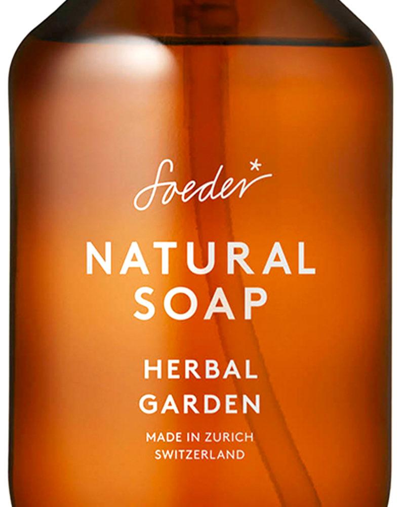 Natural soap for hands & body with organic oils, Swiss honey, and wheat protein. Hydrates, protects, and cleanses with a refreshing herbal fragrance.