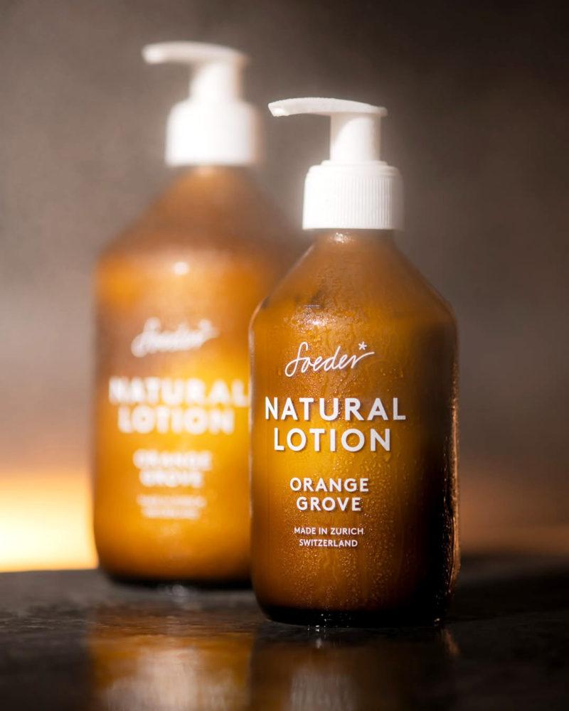 Vegan lavender lotion  rich in vitamin E and D that regenerate and protect your skin. Made with natural ingredients in Switzerland.