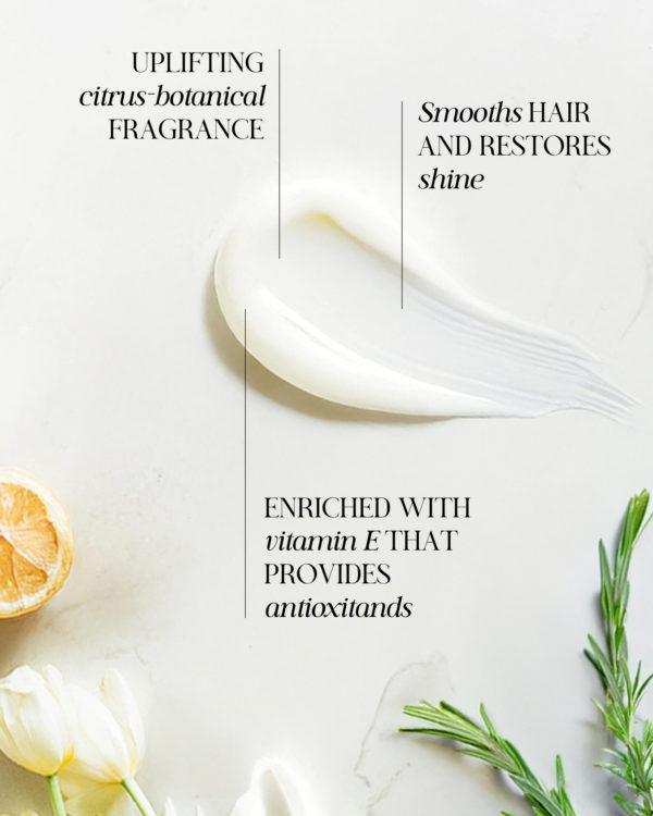 All natural conditioner that nourishes and softens, leaving hair smooth, refreshed, and naturally radiant. Ideal for daily use or as leave-on hair mask.