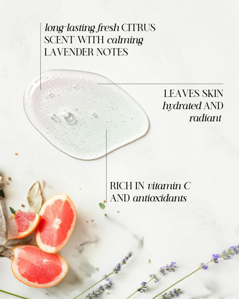 Refreshing organic body wash with essential oils. Hydrating, long-lasting scent, vegan & available in eco-refills.